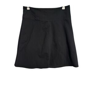 Betabrand Black Mini A-Line Skirt for Work